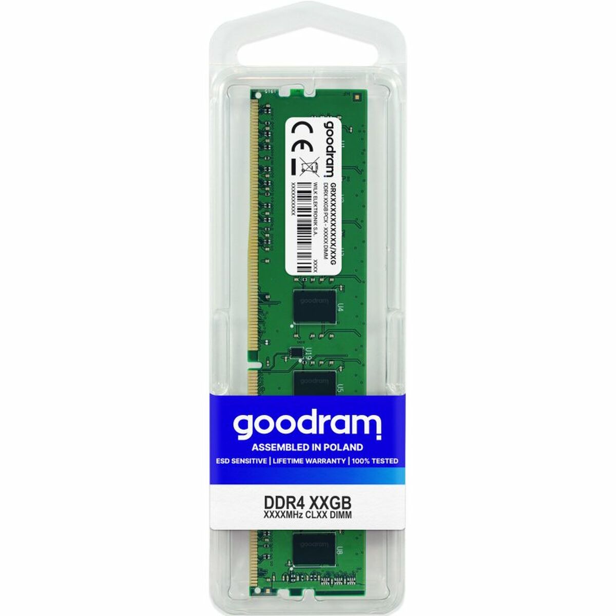 RAM Memory GoodRam GR3200D464L22/16G 16 GB DDR4 3200 MHZ 16 GB DDR4 3200 MHz CL22