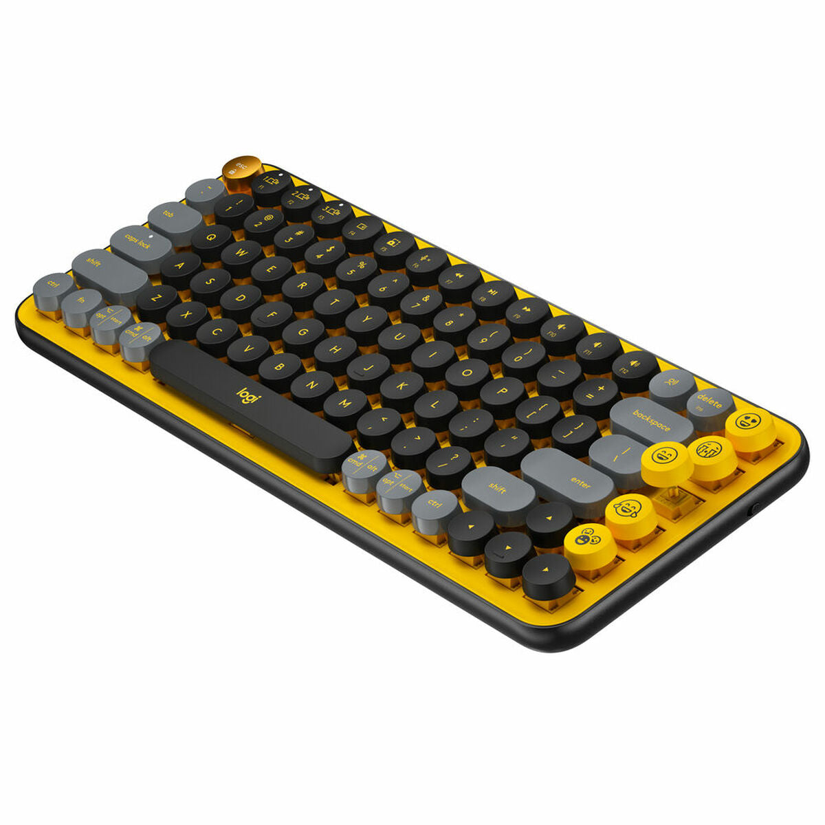 Keyboard Logitech POP French Yellow AZERTY