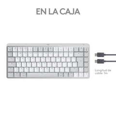 Wireless Keyboard Logitech 920-010799 White Spanish Qwerty QWERTY Qwerty US English EEUU