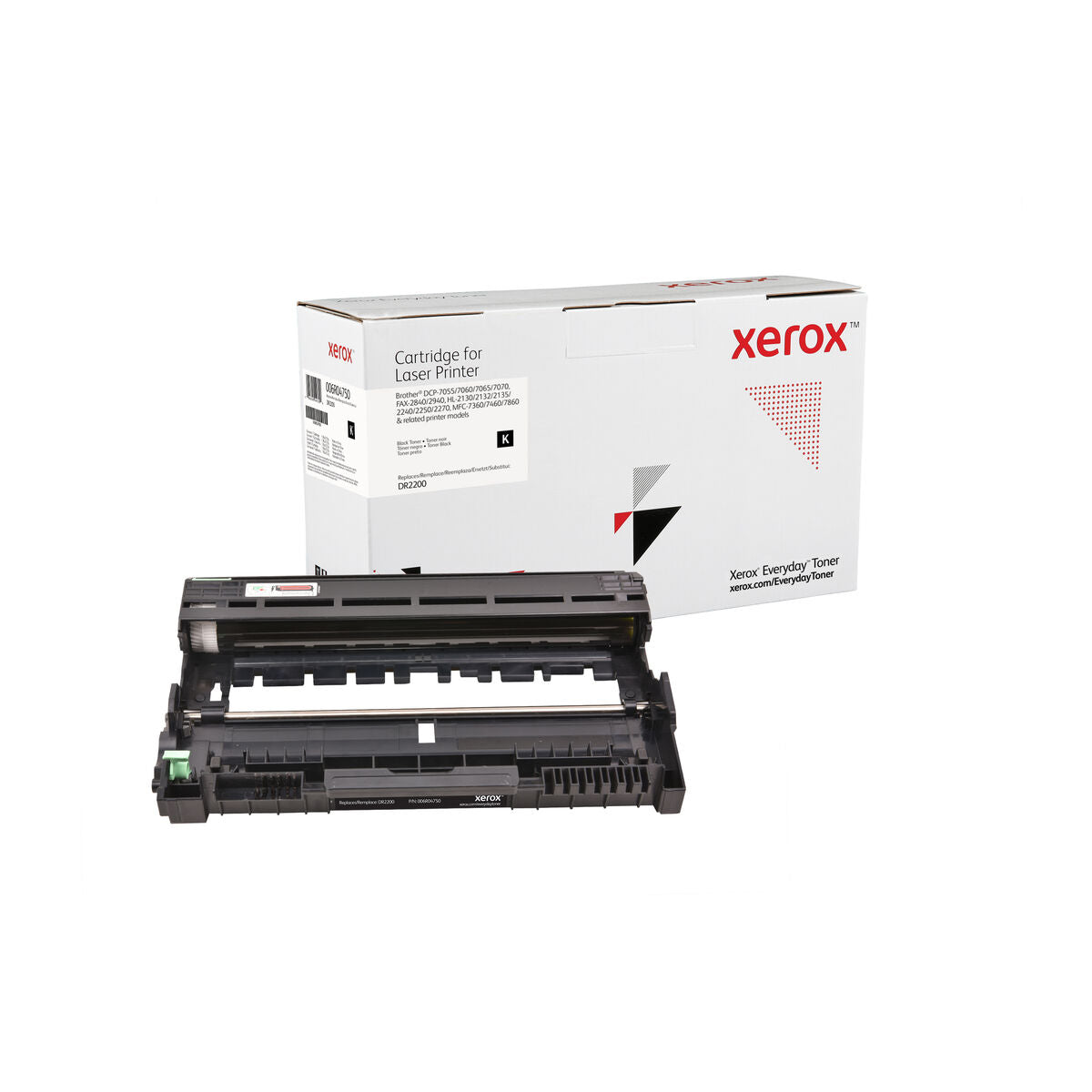 Recycled Fuser Xerox Tóner Everyday Negro compatible con Brother DR-2200, Rendimiento estándar