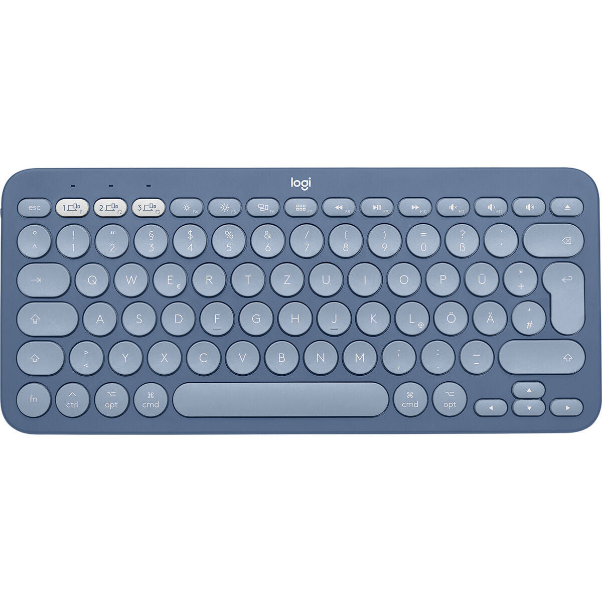 Keyboard Logitech K380 Blue Spanish Qwerty QWERTZ