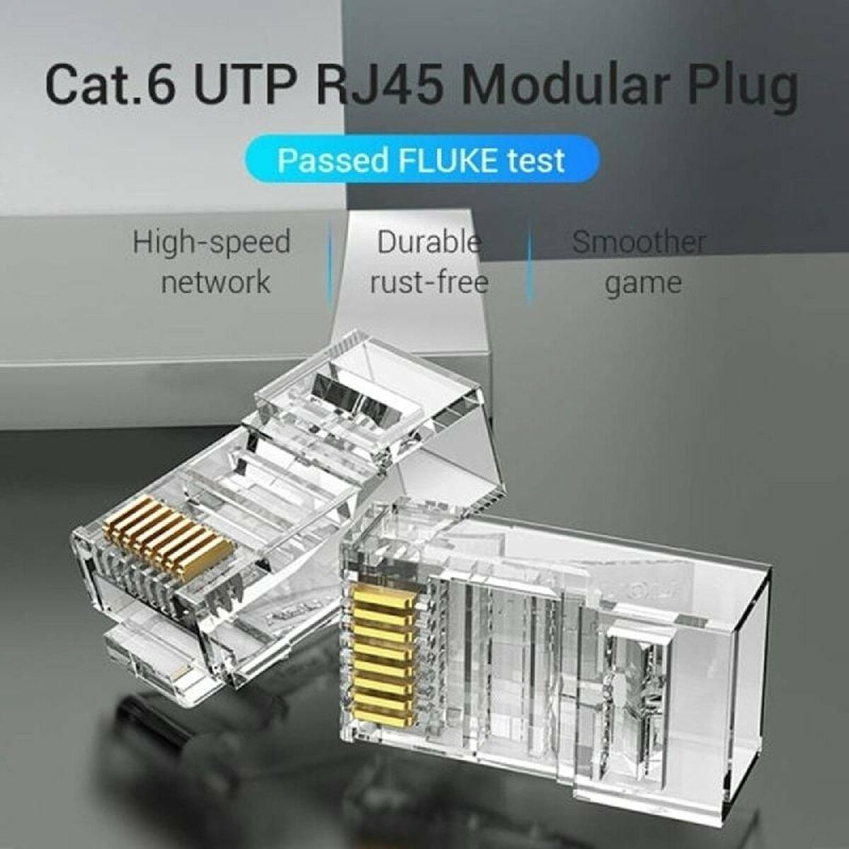 RJ45 Connector Vention IDDR0-100 Transparent