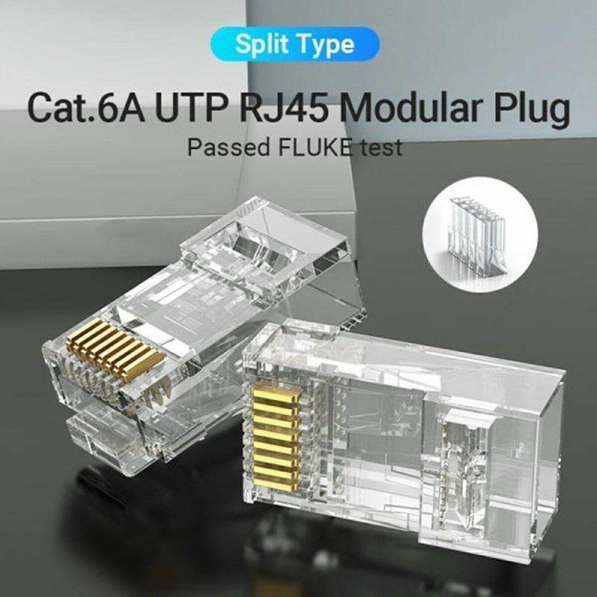 RJ45 Connector Vention IDGR0-50 50 Units