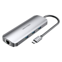 USB Hub Vention TOLHB 100 W Silver