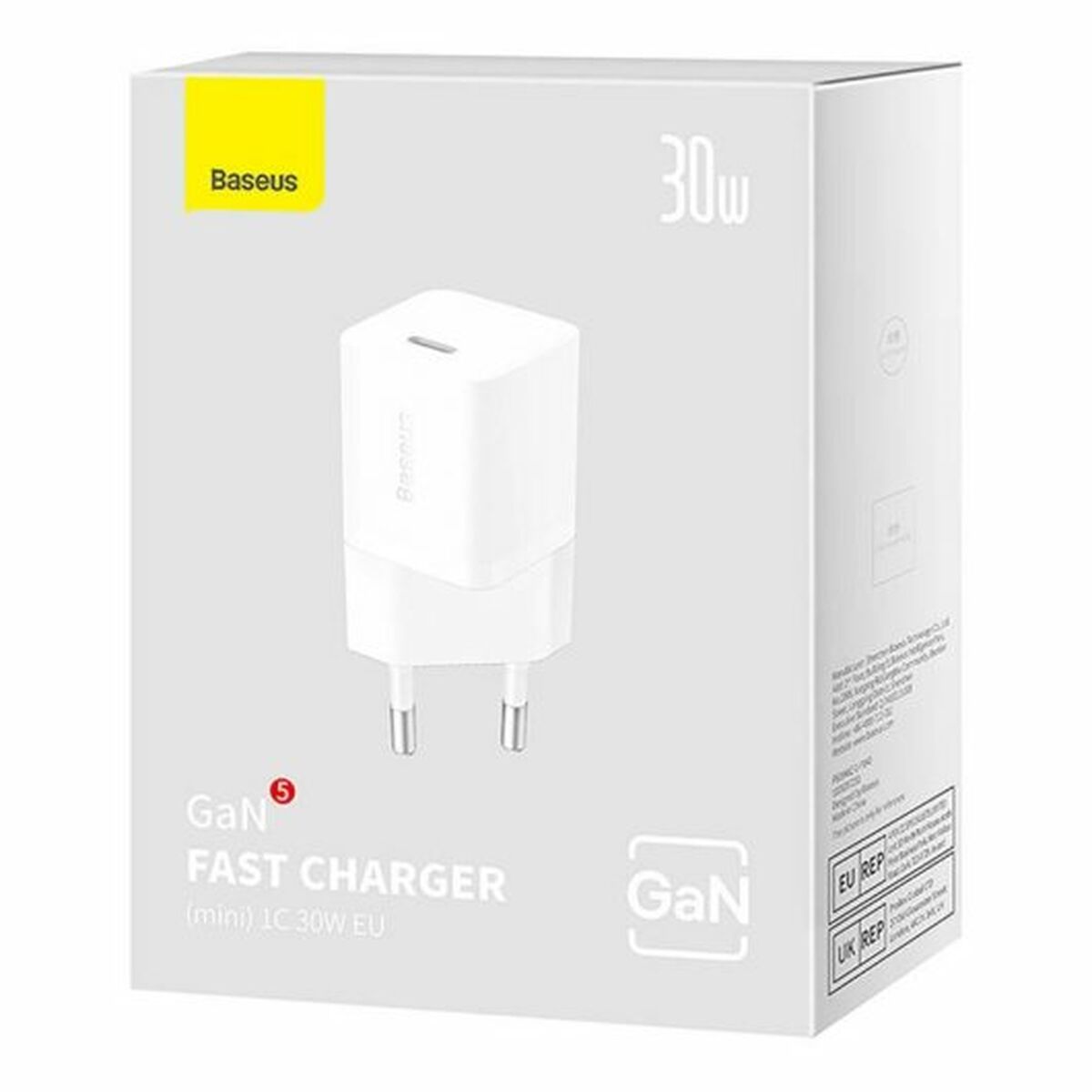 Wall Charger Baseus White 30 W