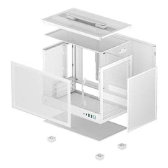 ATX Semi-tower Box DEEPCOOL CH160 WH White