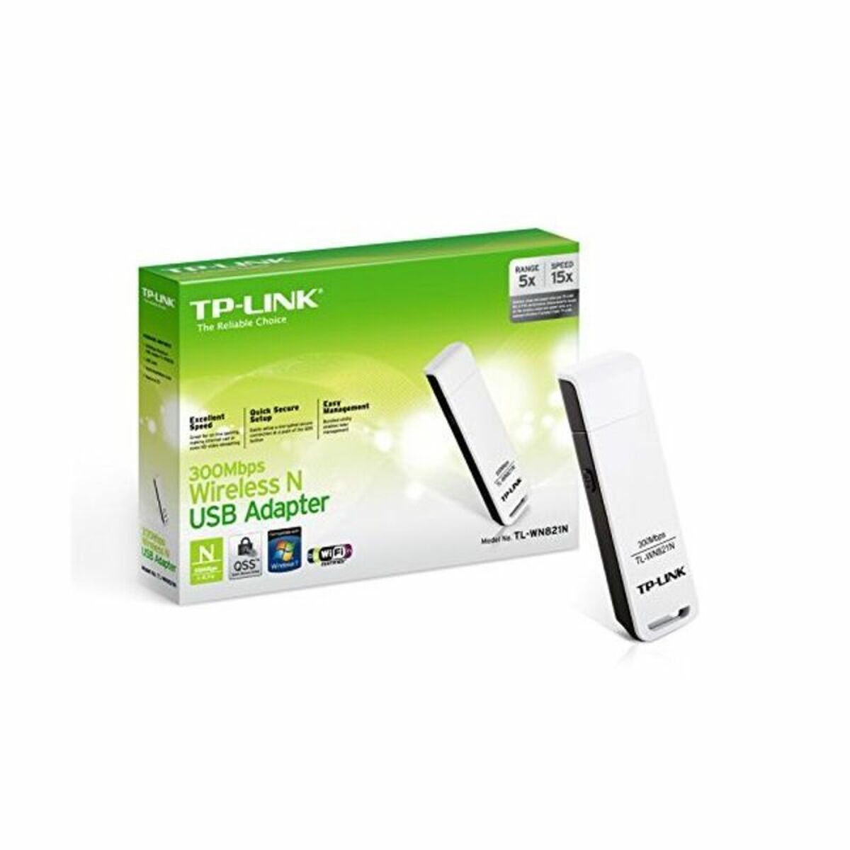 TP-LINK TL-WN821N Adaptor USB 2.0 300N MIMO