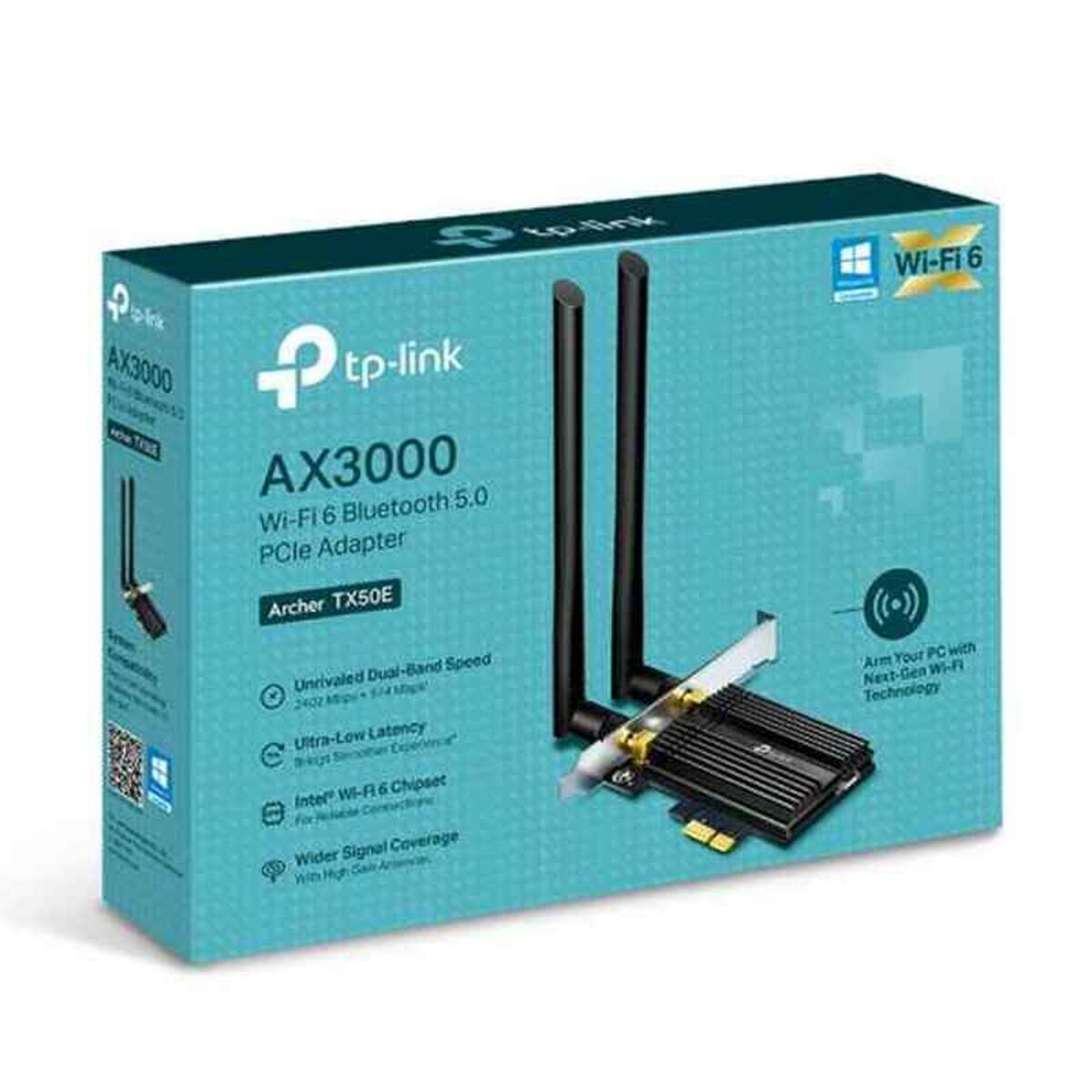 Wi-Fi Network Card TP-Link Archer TX50E Bluetooth 5.0 2400 Mbps