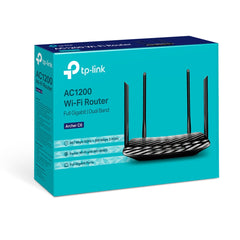 Router TP-Link ARCHER C6 300 Mbit/s Black Wi-Fi Wi-Fi 5 GHz RJ45 Ethernet LAN