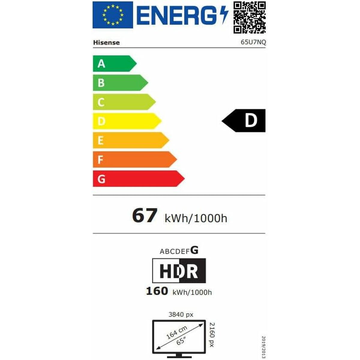 Smart TV Hisense 65U7NQ 4K Ultra HD LED HDR AMD FreeSync 65"