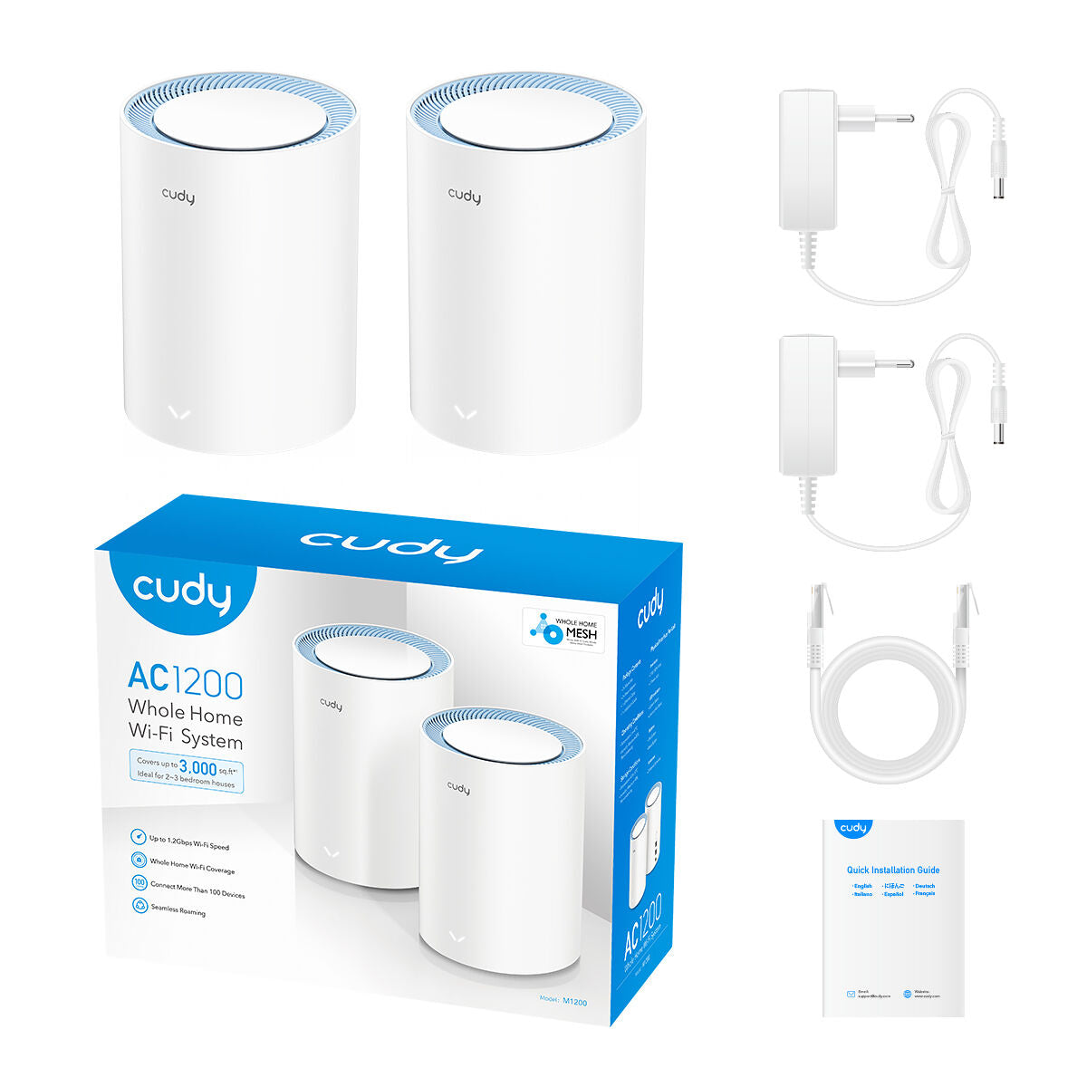 Access point Cudy M1200 2-PACK White