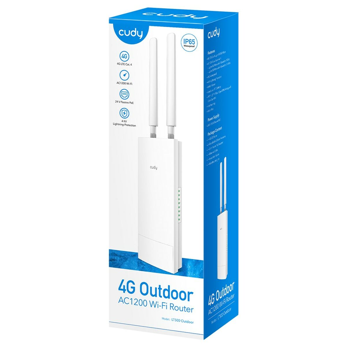 Router Cudy LT500 White RJ45 Ethernet LAN Wi-Fi