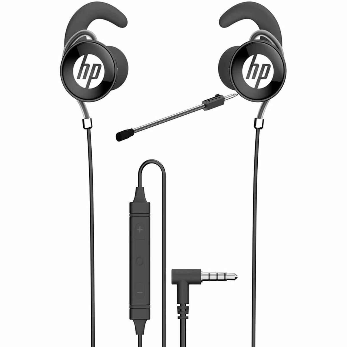 Headphones with Microphone HP DHE-7004 Black