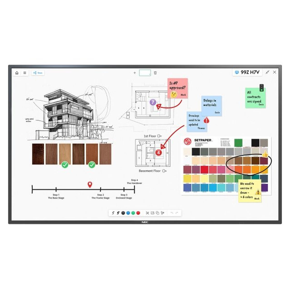 Videowall Monitor NEC M551 IGB 4K Ultra HD 55"