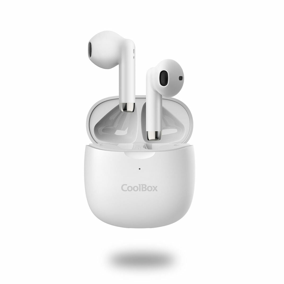 Headphones with Microphone CoolBox TWS-01 White