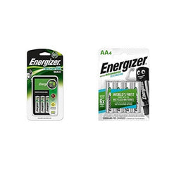 Charger + Rechargeable Batteries Energizer Maxi Charger AA AAA HR6