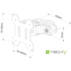 TV Mount Techly ICALCD100BK 30" 10 kg