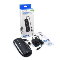 USB Hub Ewent EW1147 Black