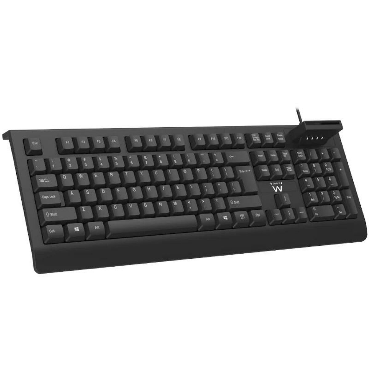 Keyboard Ewent EW3286 Black Spanish Qwerty QWERTY