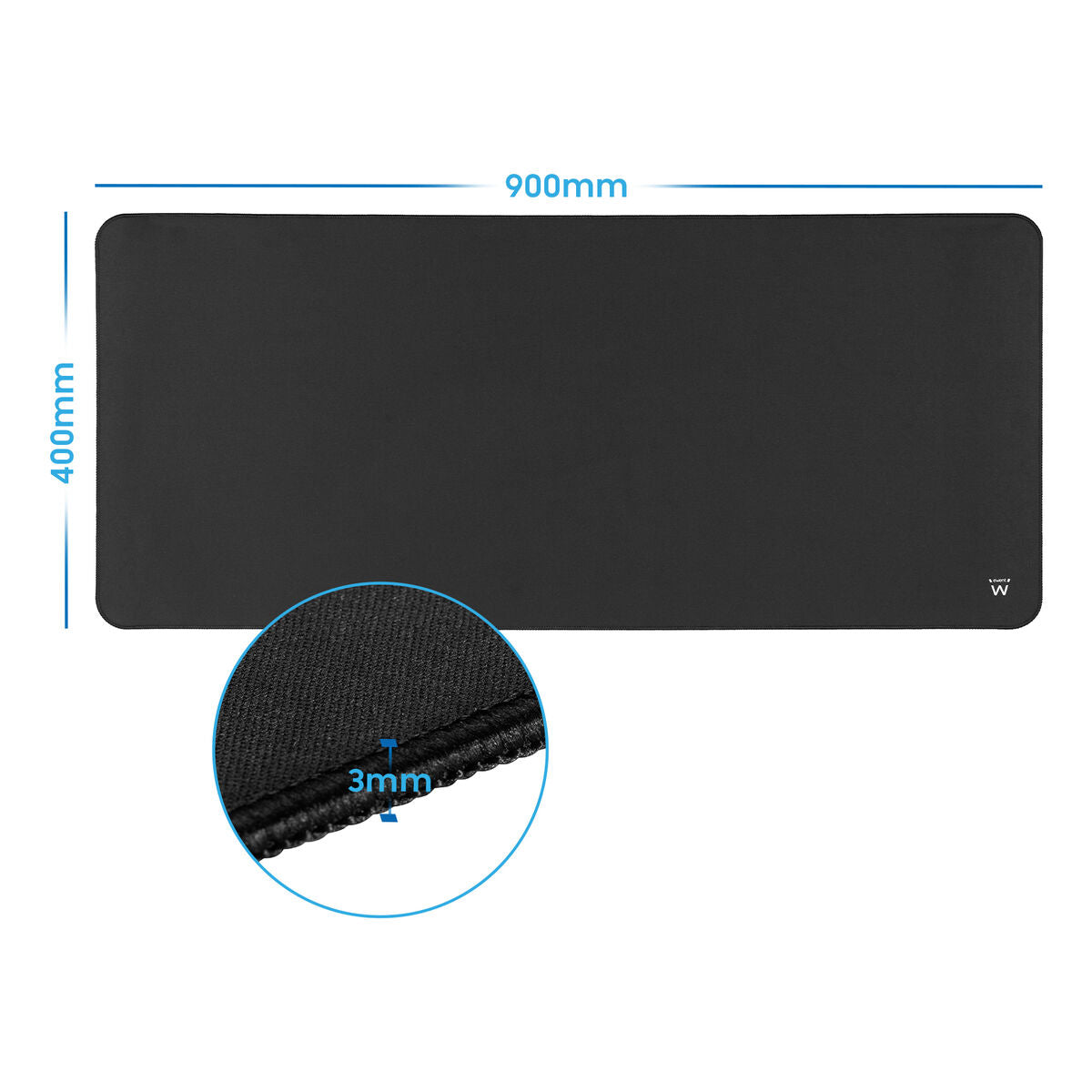 Mouse Mat Ewent EW3182 Black