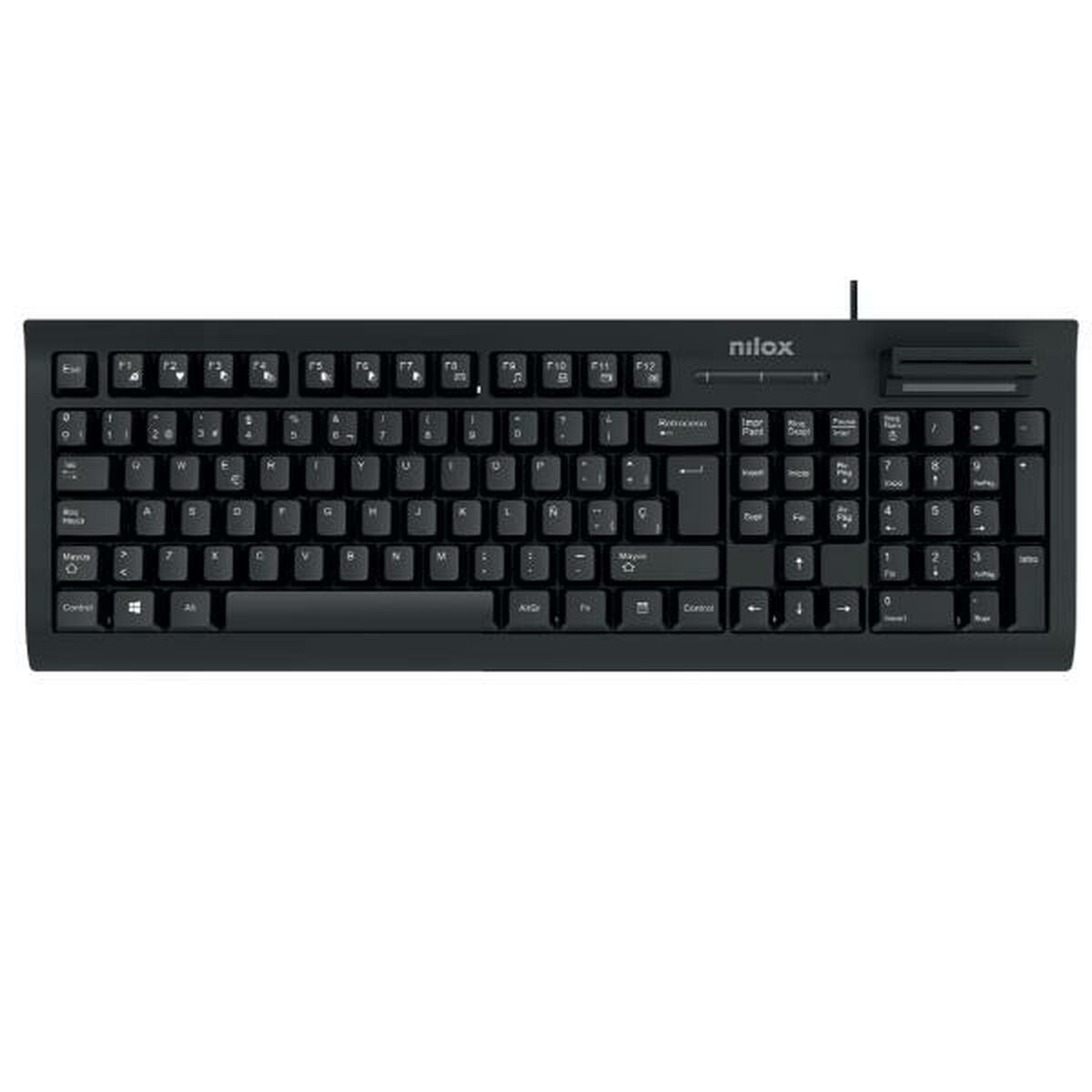 Keyboard Nilox NXKIRE0001 Black Multicolour Spanish Qwerty