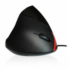 Ergonomic Optical Mouse Ewent EW3156 1000 dpi USB Black Red/Black