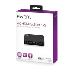 HDMI switch Ewent EW3720 4K Black