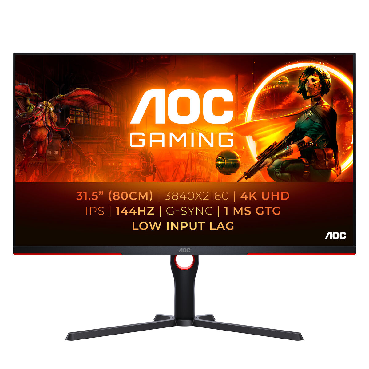 Gaming Monitor AOC  U32G3X/BK 4K Ultra HD 32"