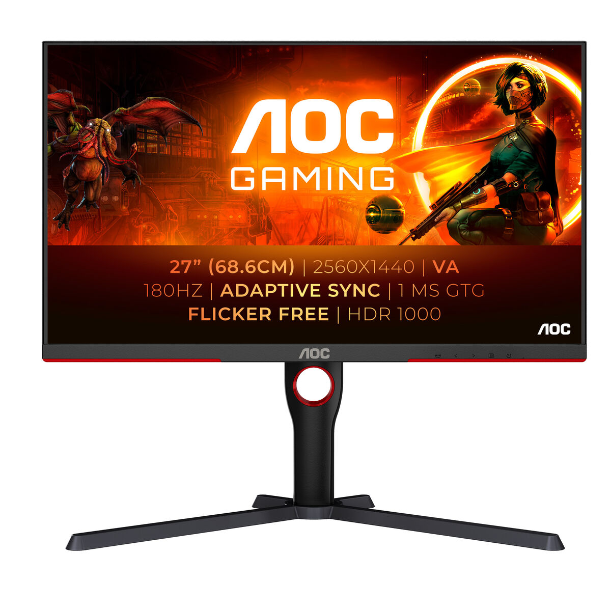 Gaming Monitor AOC Q27G3XMN/BK 27" 2K 180 Hz