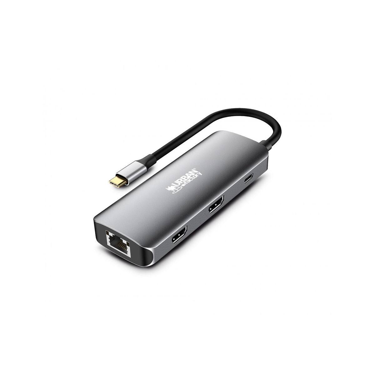 USB-C Hub Urban Factory MHC55UF Grey