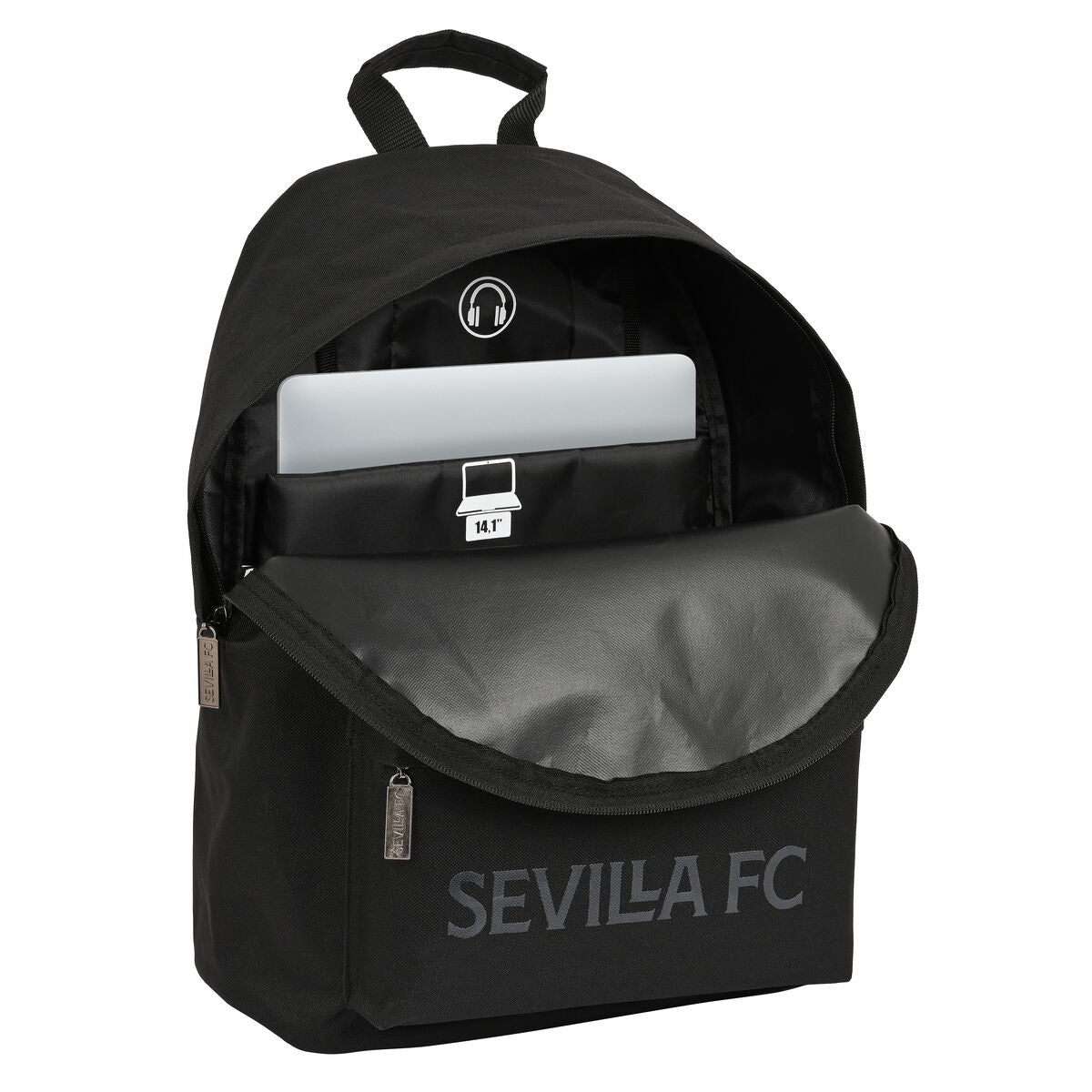 Laptop Backpack Sevilla Fútbol Club  sevilla fc  Black 31 x 41 x 16 cm