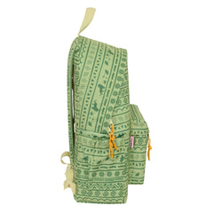 Laptop Backpack Mufasa Green Beige 31 x 43 x 13 cm