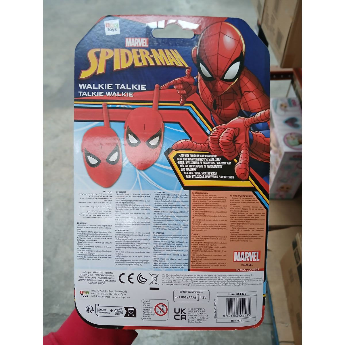 Walkie-Talkie Spider-Man Red 2 Units