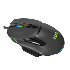 LED Gaming Mouse EDM 07753 for players Black 7200 dpi