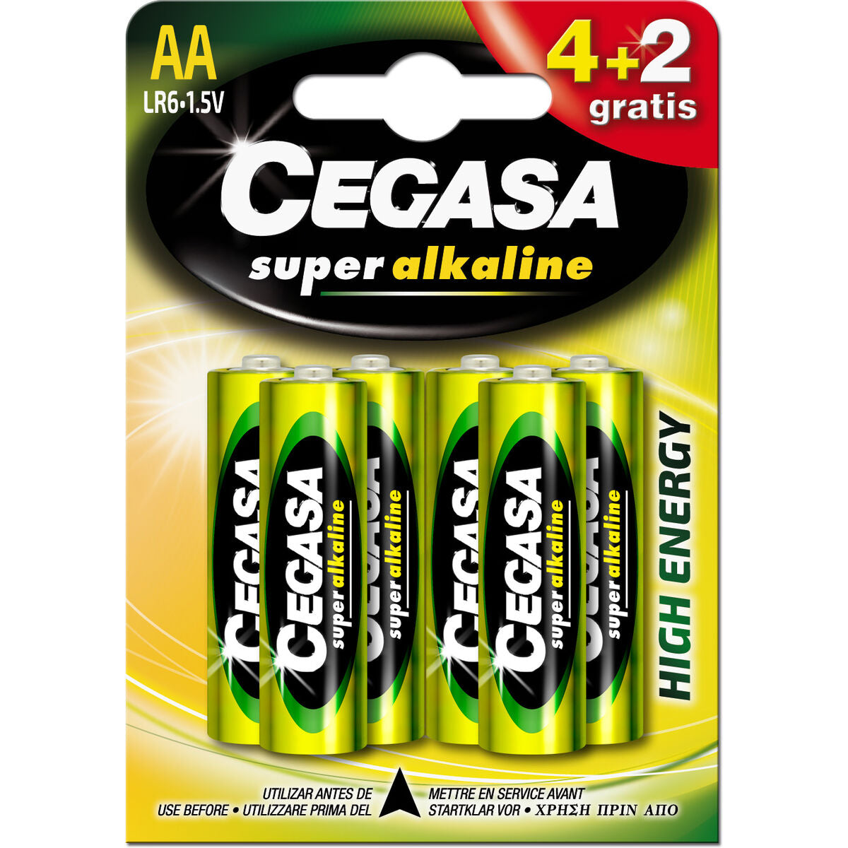 Batteries Cegasa LR06 1,5 V (4 Units)