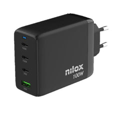 Wall Charger Nilox NXGANUSBC100 Black