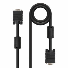 VGA Cable NANOCABLE 10.15.0110 Black 10 m