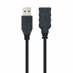 USB Cable NANOCABLE 10.01.0903-BK Black 3 m