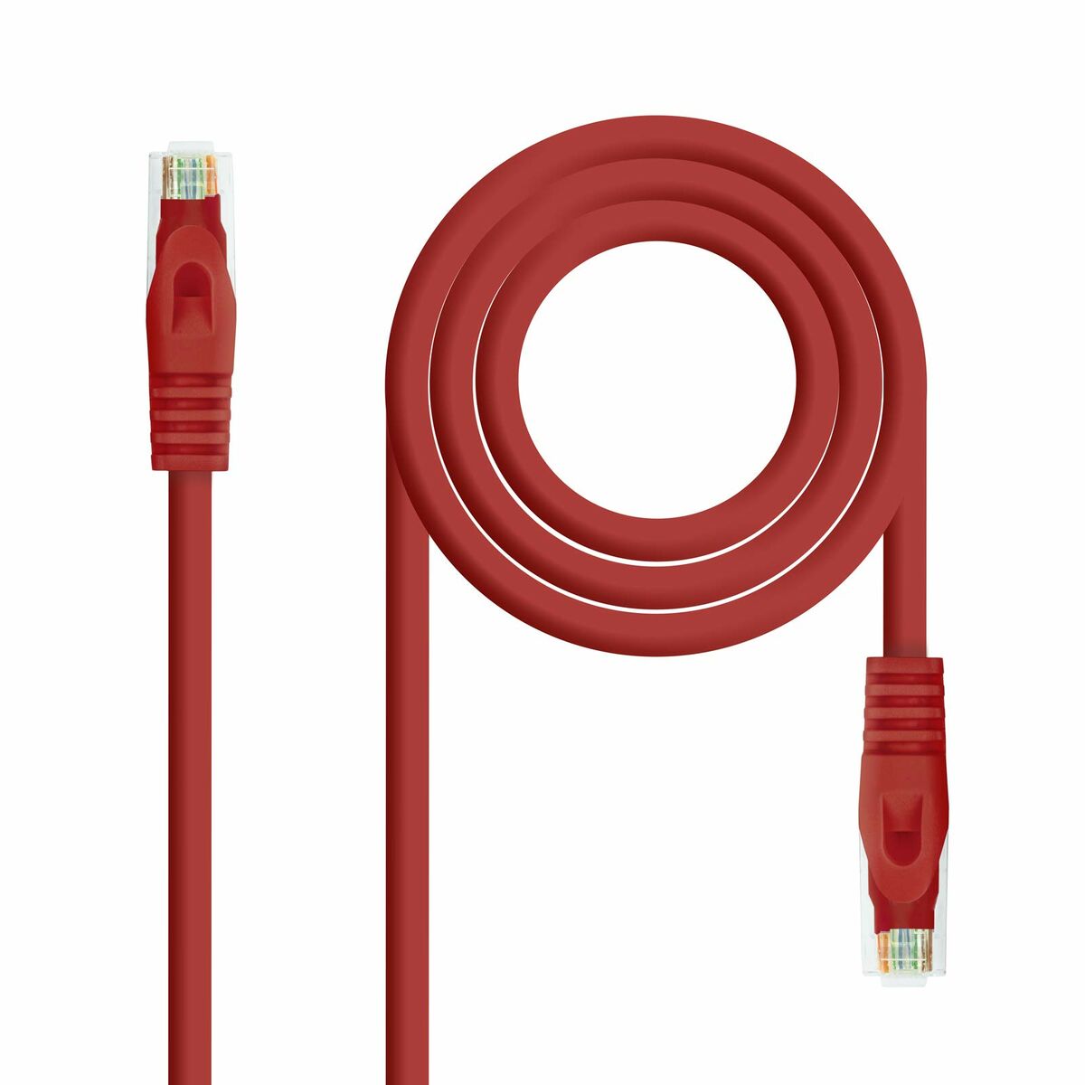 CAT 6a UTP Cable NANOCABLE 10.20.1800-R Red Grey 5 m