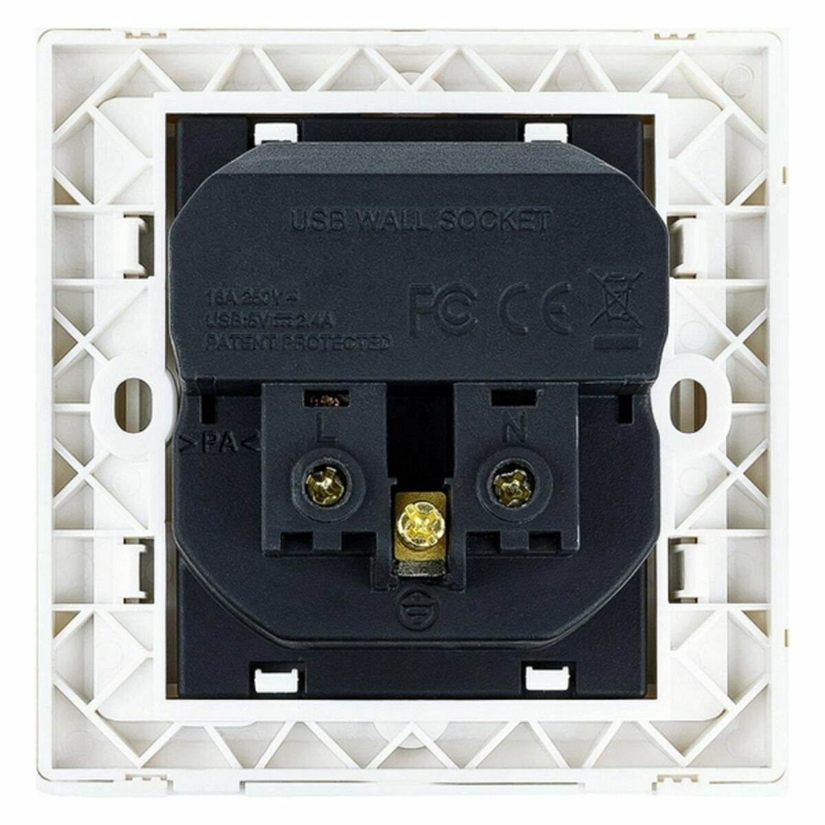 Wall Plug with 2 USB Ports TooQ 10.35.0010 5V/2.4A White 2,4 A