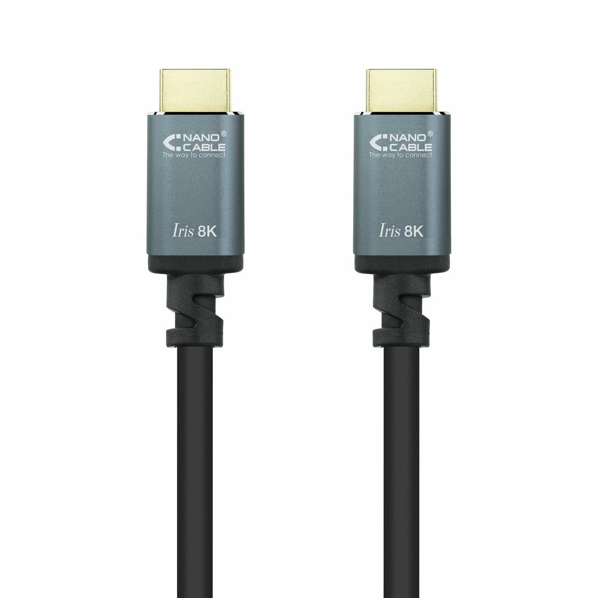 HDMI Cable NANOCABLE 10.15.8001 Black 1 m 8K Ultra HD