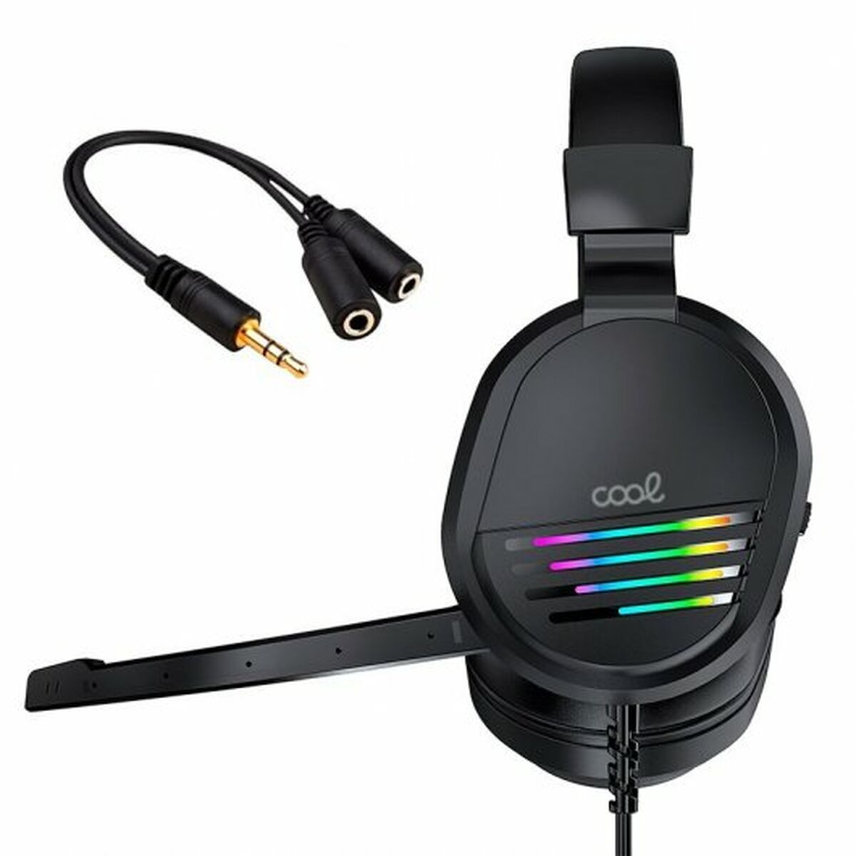 Headphones with Microphone Cool Black