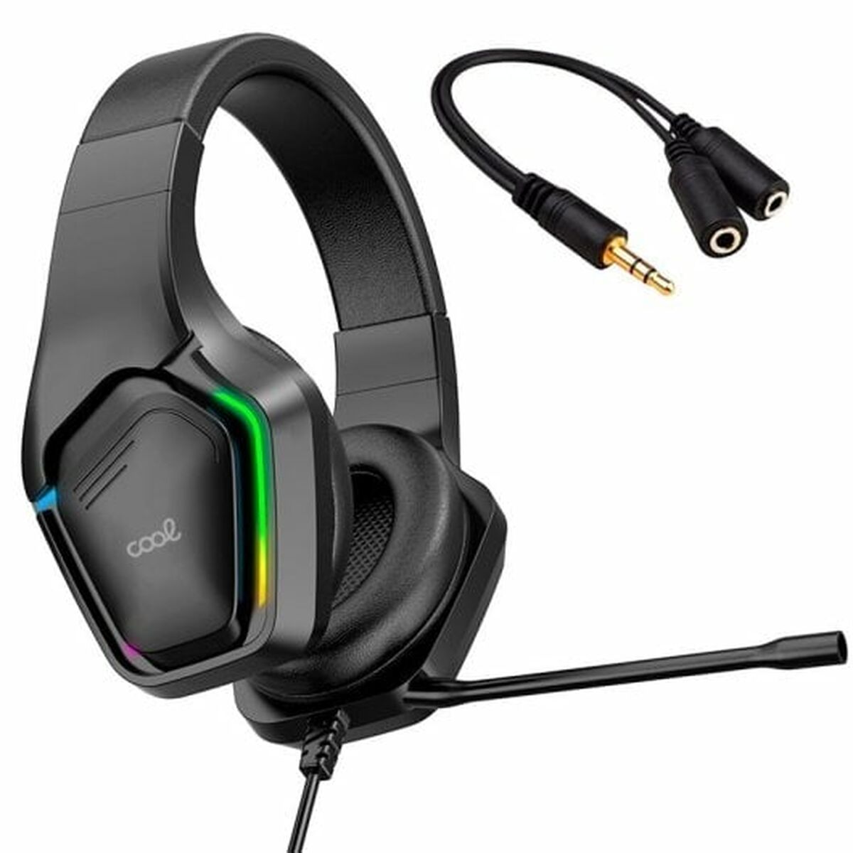 Headphones with Microphone Cool Black