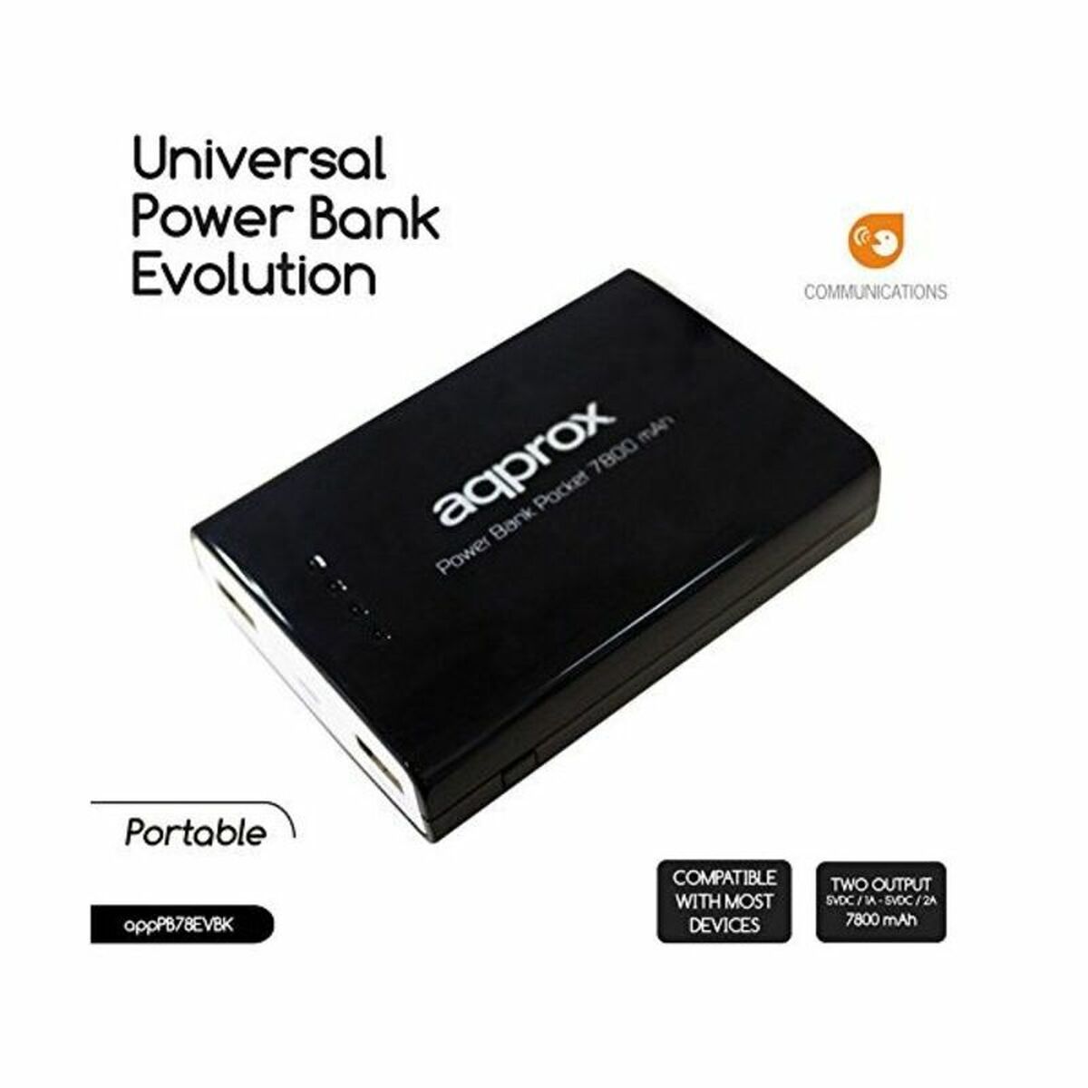 Power Bank approx! APPPB78EVBK Black