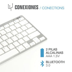 Bluetooth Keyboard iggual IGG316788 Spanish Monkey (1 Piece)