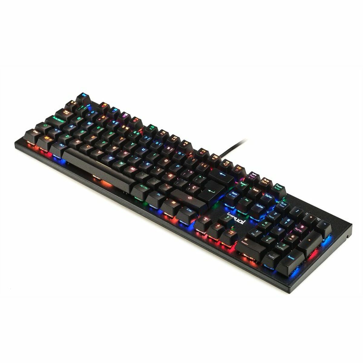 Keyboard iggual OBSIDIAN RGB Black Spanish Qwerty