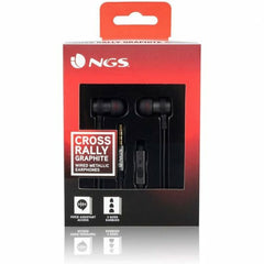 Headphones with Microphone NGS ELEC-HEADP-0293 Black Graphite