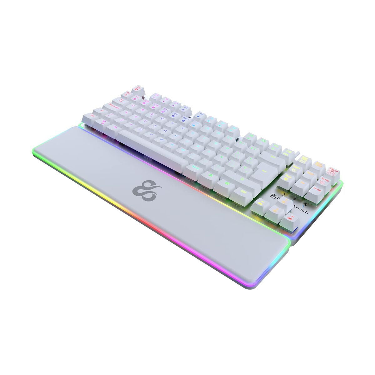 Gaming Keyboard Newskill Gungnyr TKL Pro Ivory LED RGB Spanish Qwerty