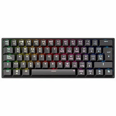 Wireless Keyboard Newskill Black Spanish Qwerty