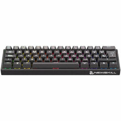 Wireless Keyboard Newskill Black Spanish Qwerty